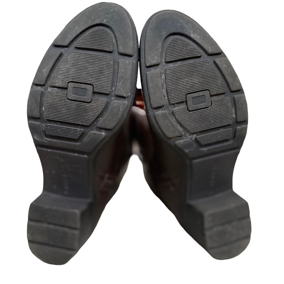 Bandolino Real Leather Almond Toe Knee High Heeled Riding Boots Size 7 1/2 - Picture 6 of 11